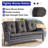 Deb 6-Pieces Outdoor PE Wicker Patio Conversation Set with Fire Pit, Ottomans and Cushions-1819152487-1819152480