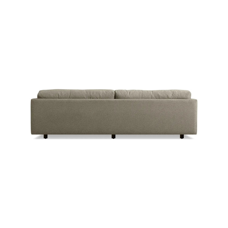 Sunday Sofa, Sanford Black Crossweave, 30" H x 102" W x 40" D