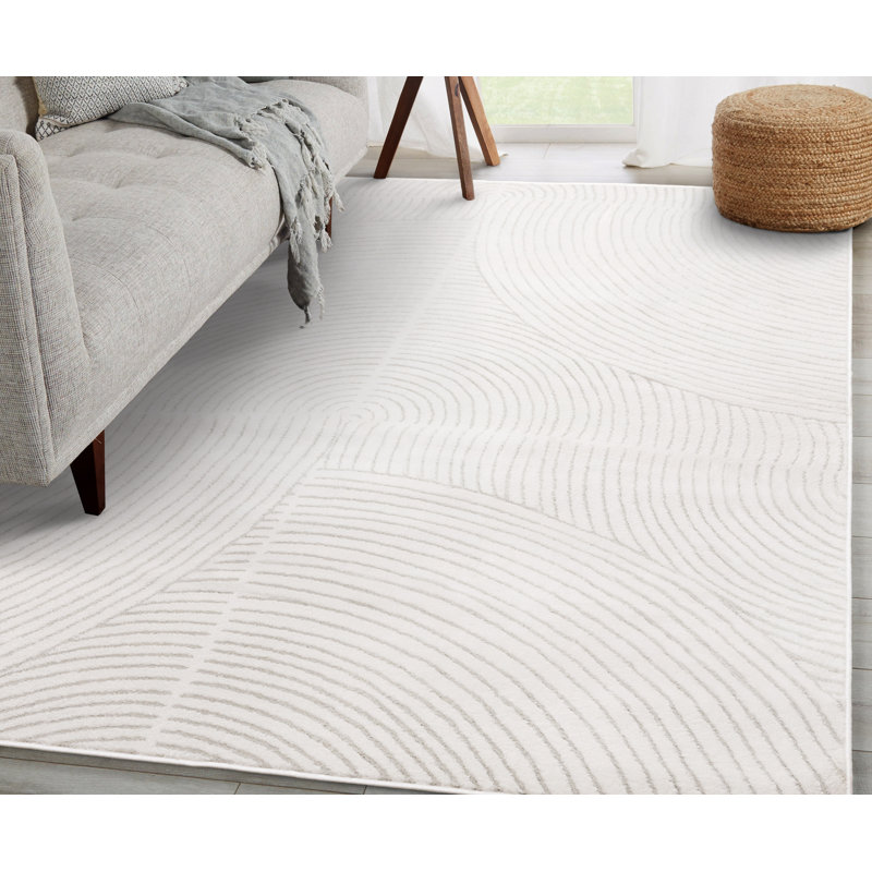 Tapis texturé Didina, Rectangle 5 pi 3 po x 7 pi 7 po
