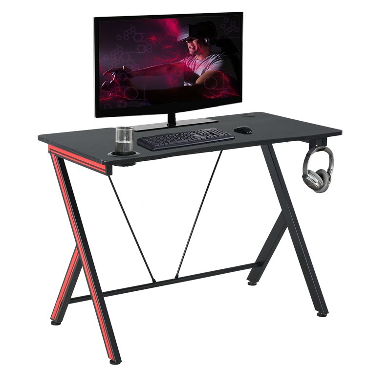 Gaming Desk Inbox Zero Size: 29.5 H x 31.4 W x 23.62 D