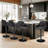Eastway Swivel Upholstered Adjustable Height Counter Stool with Metal Frame-1761567359