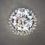 Lustre encastré en cristal K9 de 20 po Focke