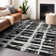Premium Machine Washable Prisco Black Rug