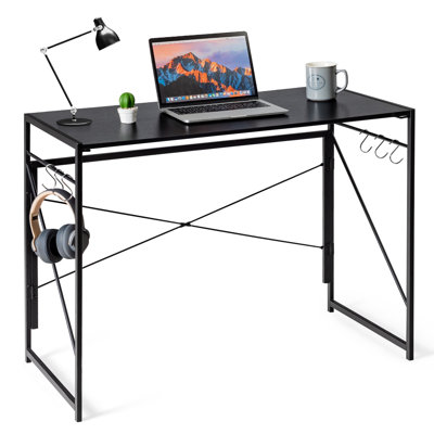 Lyka Foldable Steel and Iron Computer Desk