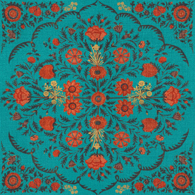 World of Fabrics Floral Non-Pasted Matte Wallpaper Roll