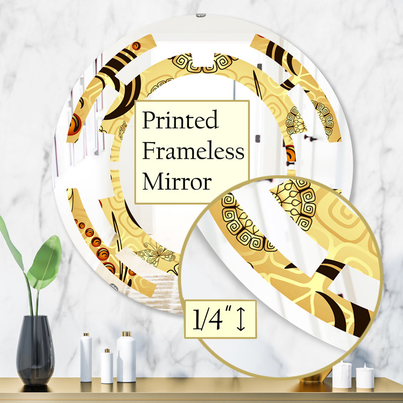Miroir mural sans cadre motif I, 31,5 po x 31,5 po