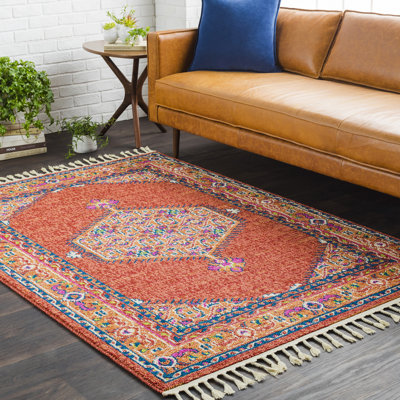 Tapis bleu/rose sud-ouest Denya