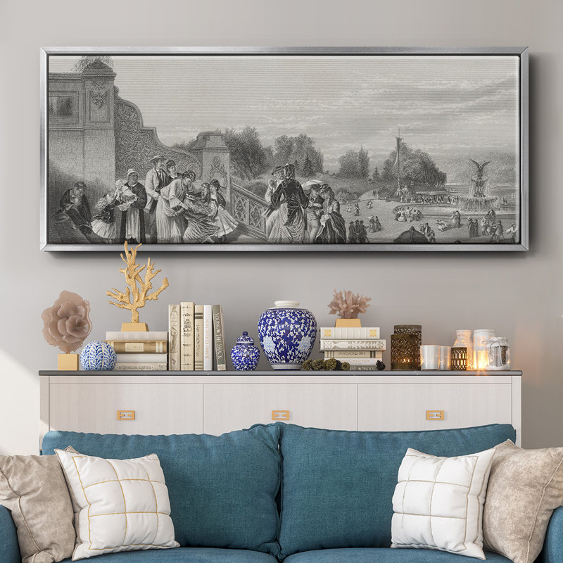 Winston Porter The Terrace, Central Park - Floater Frame Print | Wayfair