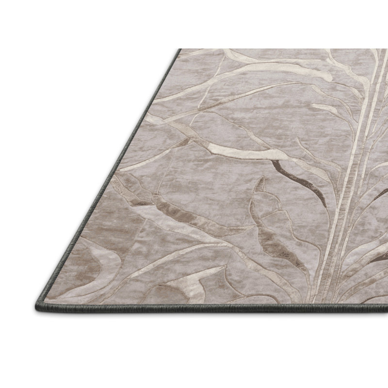 Tapis gris soyeux et moelleux, Tapis de couloir 2 pi x 4 pi