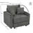 Accent Chair With Storage Armrest And Two Cup Holders-836195091