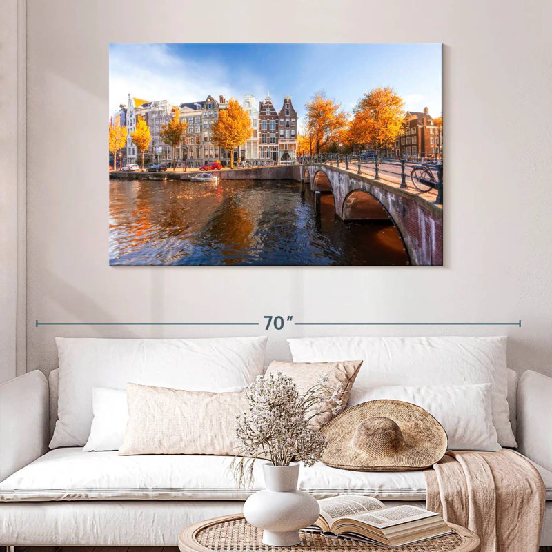 Charming Amsterdam, 32" H x 48" W