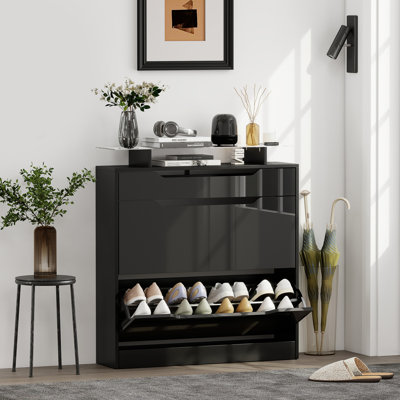16 Pair Shoe Storage Cabinet