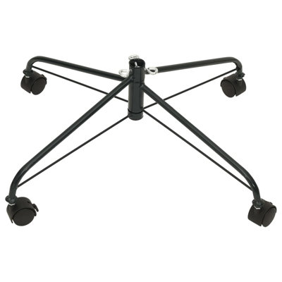 Christmas Tree Stand Artificial Xmas Tree Base with Wheels Steel Black