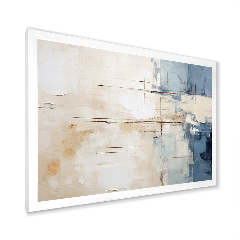«Simplicity Winter Dream» sur toile, Cadre simple blanc, H 16 po x l 32 po x P 1 po