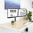 Mount-It! Dual Monitor Mount with C-Clamp & Grommet Base, Height Adjustable Arms Fit 19 - 32 Inches