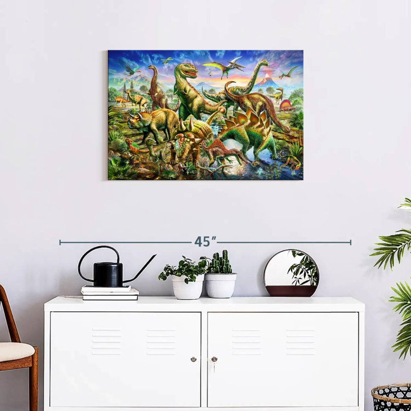 Ashelle Dinoscene - Horizontal, 20" H x 30" W