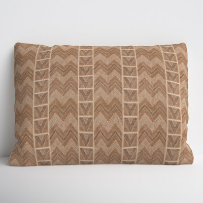Zora Embroidered Cotton Lumbar Throw Pillow