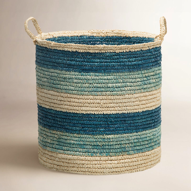 Zeppelin Hand Woven Round Storage Basket