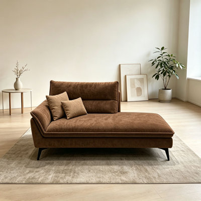 Chaise longue de loisirs en tissu de style rétro