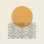 «Ocean Wave Gold Sunrise Mid Century» par Moonlight Print, reproduction faite à la machine