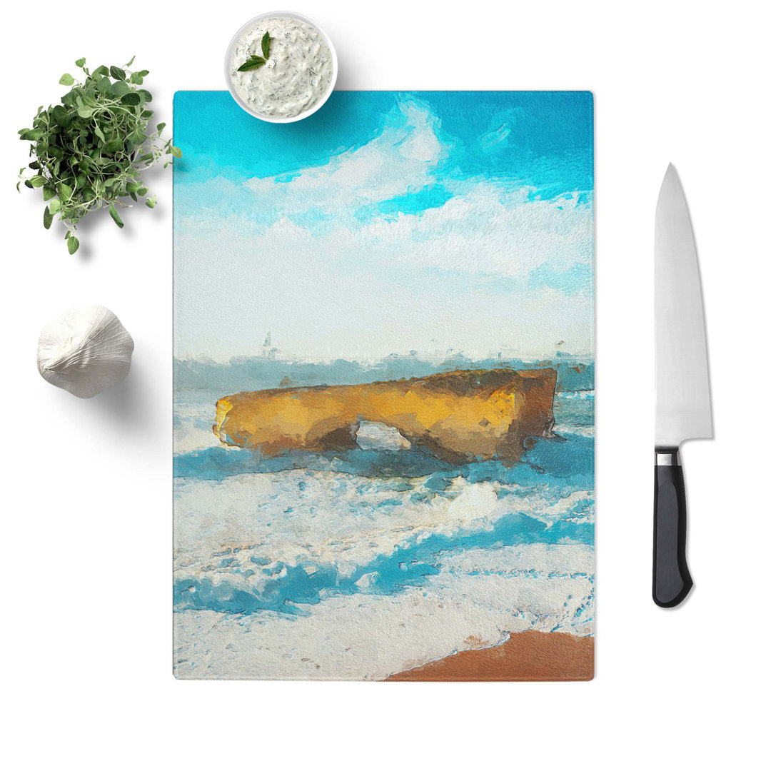 Glass Great Ocean Road in Australia in Abstract Chopping Board