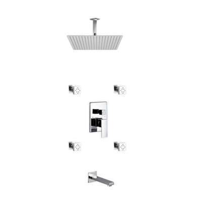 Système de douche à pression équilibrée avec valve brute Cahoon