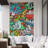 Vibrant Graffi Street Paint Peel & Stick Abstract Border-93868232