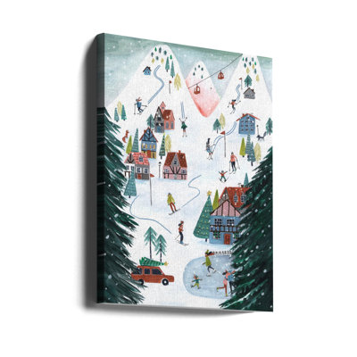 «Nordic Skiing», art mural sur toile tendue