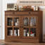 Buffet 35,4 "avec porte et tiroir en verre-345721665