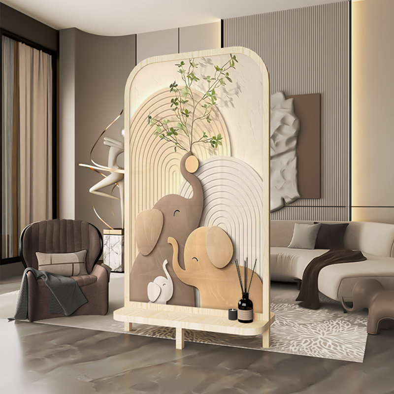 Écran Modern Modern Elephant, H 70,87 po x l 47,24 po x P 11,81 po