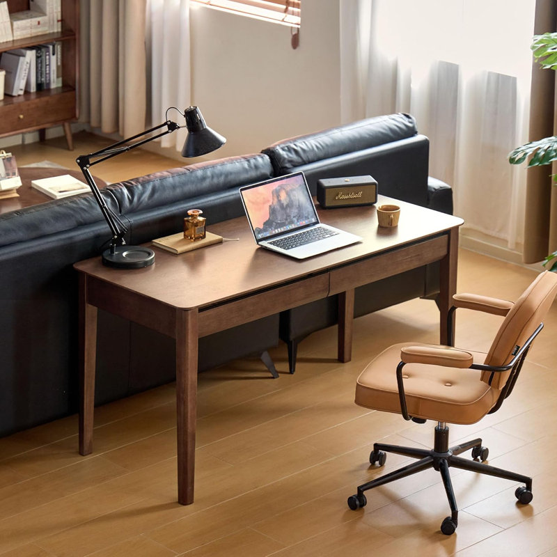 Bureau en bois massif avec tiroir, L 47 po