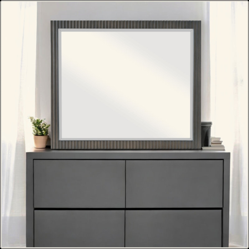 Miroir à finition espresso