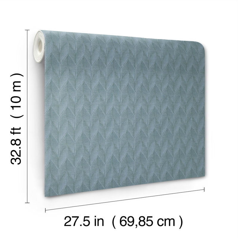 Papier peint Sestrières, Bleu sarcelle foncé