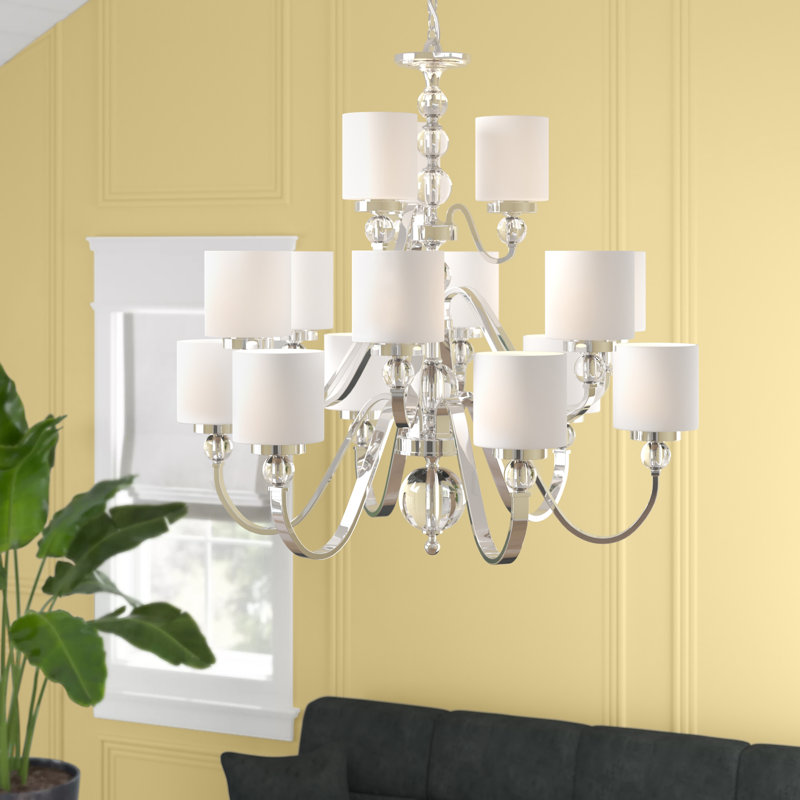 Lustre classique/traditionnel 15 lumières ombré Christena