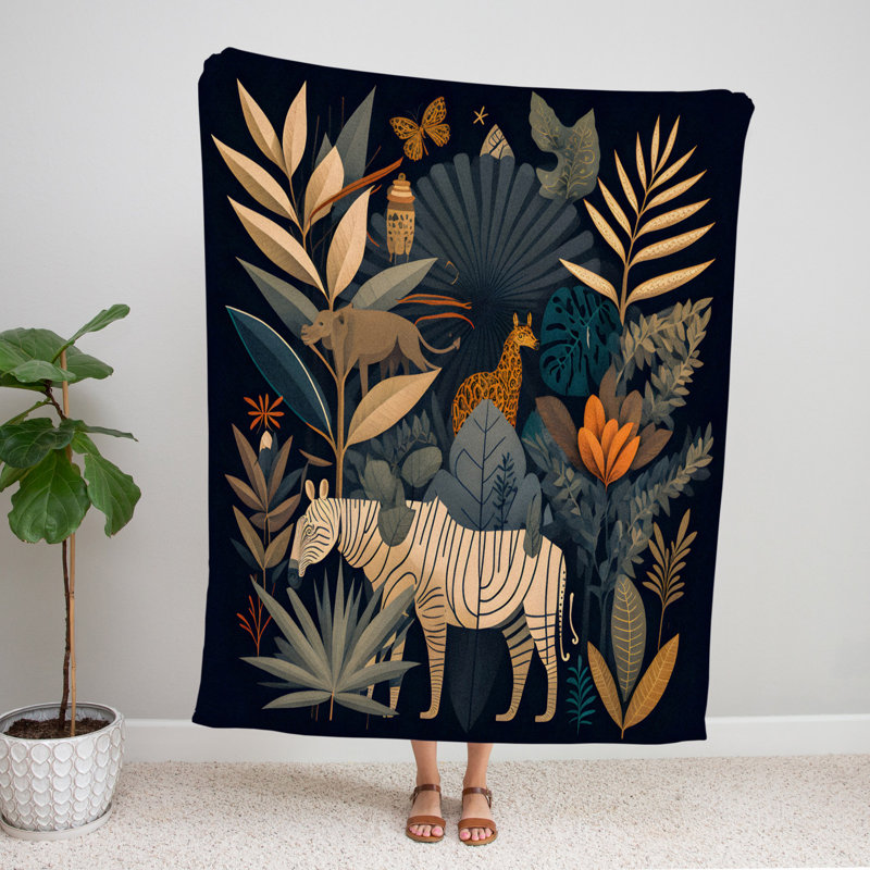 Throw Blanket, 80" L x 68" W
