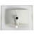 Ceramic Basin 24" - 6.73 In. Height, 18.21 Width, 24.93 Lb Easy To Clean Surface 24 Inch Bathroom Wash Gloss White, W X H, Modern