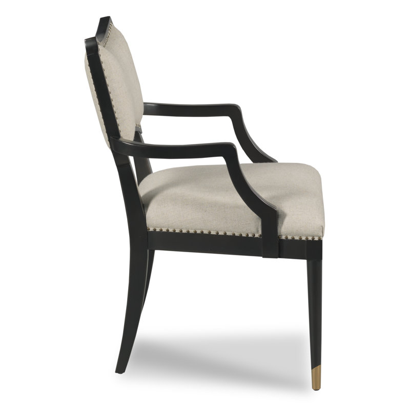 Powers Upholstered Arm Chair, Amsterdam Black