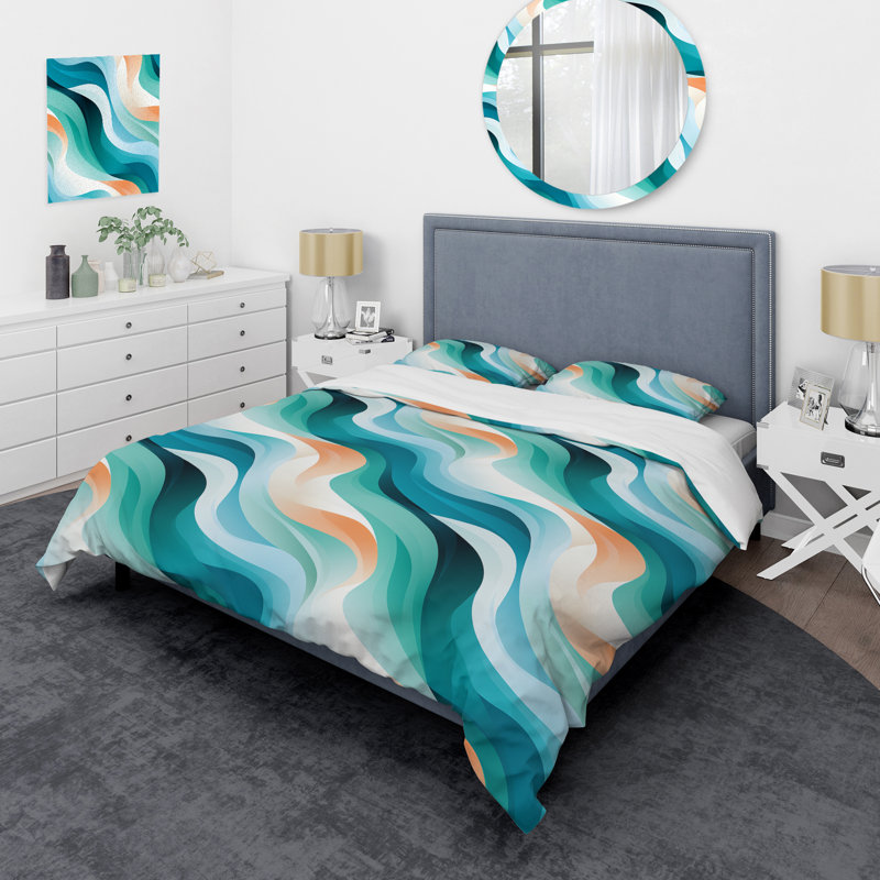Ensemble de housse de couette Joosep, Housse de couette pour grand lit et 2 taies décor