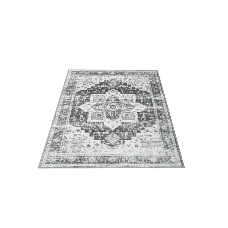 Washable Area Rugs Braided Living Room Rug Contemporary Bedroom Throw Rug Slip-Resistant Mat for Dining Guest Room
