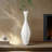  Bouchet 26" Tall Handmade Whimsical Gourd White Floor Vase-1831579505