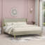 Eriksay Low Profile Upholstered Platform Bed with Wingback Headboard-393698367-296471721