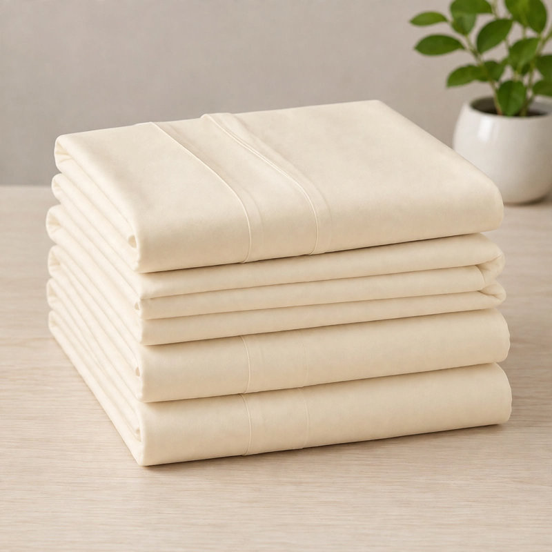 6-Piece Premium Deep Pockets Microfiber Sheet Set, California King, Cream