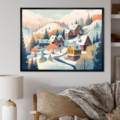 Winter Village IV sur toile