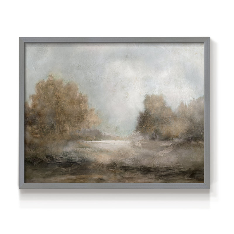 Creekside Stillness - Impression encadrée - Restickable, H 8 po x l 10 po, Gris