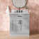 Jameal 30'' Solid Wood Single Bathroom Vanity with 0.75'' Carrara Marble Top, Rectangular Sink