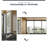 Glassless Large Mirror Shatterproof Unbreakable Wall Mirror for Gym, Dance Studio, Home Workout Room – 0.04mm Nano Film, 26x60 Chrome-619033331-619033340