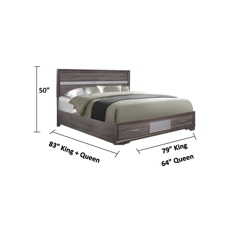 Justice Standard Storage Bed, Queen