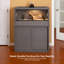Armoire de rangement et support pour accessoires pour animaux de compagnie Deneishia Versa de 91 cm (36 po) en gris-678493216