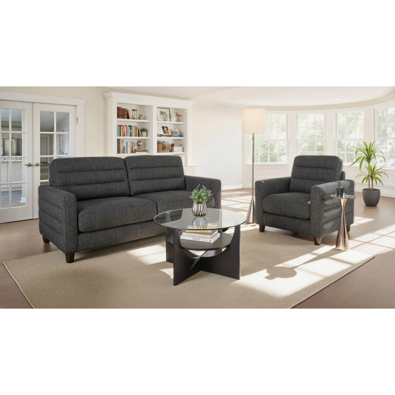 Fauteuil Willow, Gris anthracite