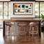 Swivel Upholstered Counter Stool with Solid Wood Frame-1932723838-1932723833